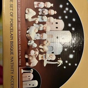 Precious Moments Porcelain Bisque Nativity Set